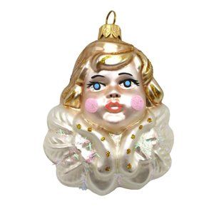 Angel Glass Ornament Victorian Holiday Decor